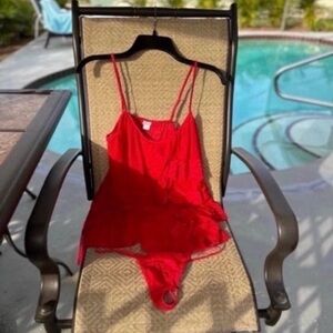 Jezebel Vibrant Red Lingerie XL